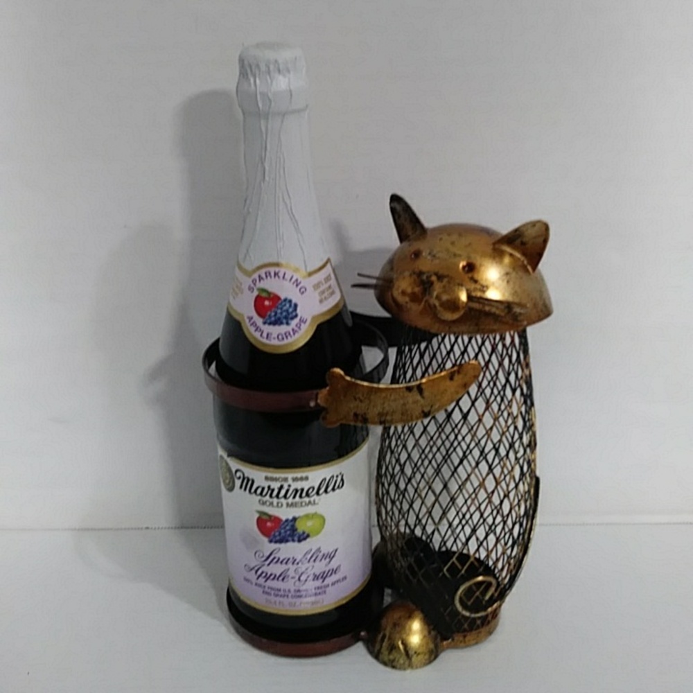 Cat Wine Holder With Cork Holder *GUC* - Picture 5 of 8